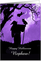 Nephew Happy Halloween Magician Wizard or Warlock Witch Custom card