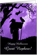 Great Nephew Grandnephew Halloween Warlock and Witch Custom card