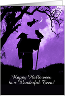 Halloween for Teenager Mystic Warlock and Witch a Bit Goth Custom card