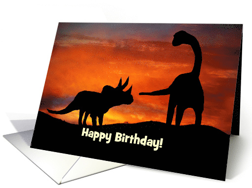 Birthday Dinosaurs to a Great Kid Custom Cover card (1751210)