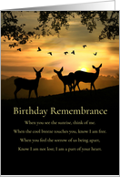Birthday Sympathy Remembrance Beloved Soul Spiritual Poem Nature Scene card