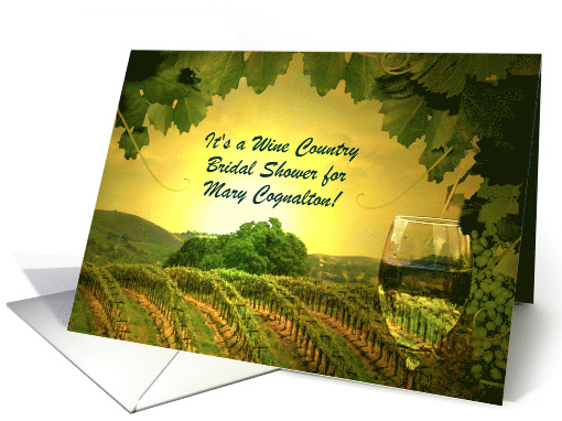 Bridal Shower Invitation Wine Tasting Wine Country... (1762220)