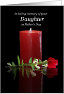 Fathers Day in Loving Memory of Daughter Grieving on Fathers Day card