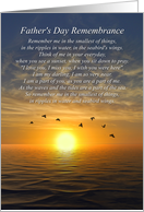 Fathers Day Sympathy Memorial First Fathers Day without Father Poem card