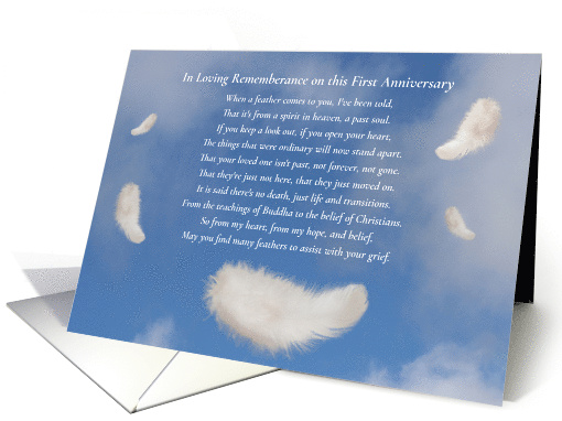 1st Anniversary of Death of Loved One Spiritual Poem with... (1776778)