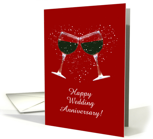 Anniversary Customizable Text Cheers with Heart Humorous card