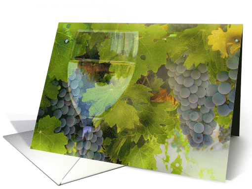 wine birthday cheer card (579881)