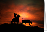 Roping Cowboy Father...