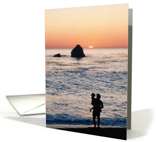 sunset dad's birthday card (580636)