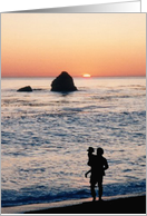 sunset dad’s birthday card