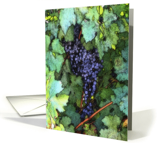 grape thank you card (581461)