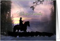 Cowboy Sympathy, Country Western Condolences card