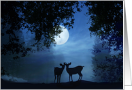 deer moon engagement congratulations card