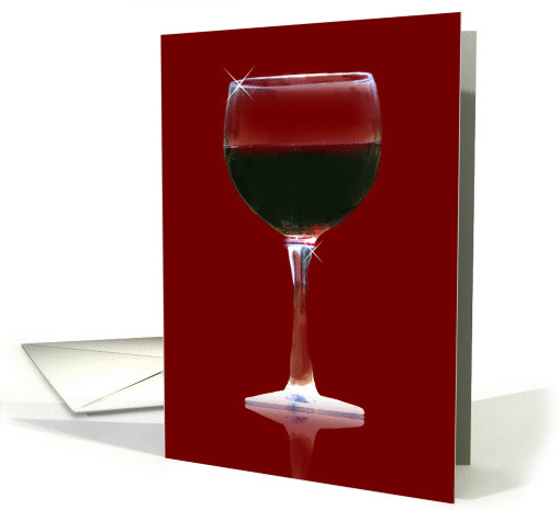 Cheers Red Wine Birthday card (635818)