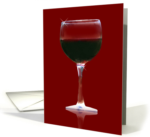 Glass of Red Wine Notecard card (636471)