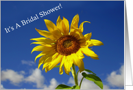 bridal shower sunflower invitation card