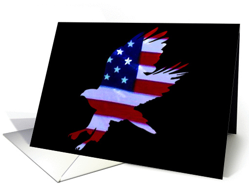 Thank You Vet For Service Eagle Flage Veteran's Day card (868575)