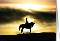 Dressage Rider Horse Sympathy card