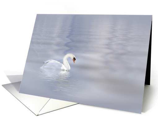 Lone Swan Sympathy card (938677)