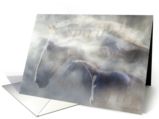 loss of horse sympathy card (960377)