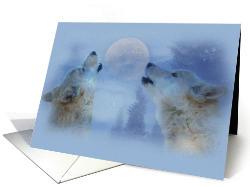 Wolves Merry Christmas card (975549)