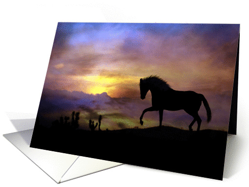 Beautiful Horse Sympathy card (982659)