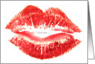 I LOVE YOU - RED LIPS card