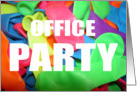 OFFICE/COMPANY PARTY - COLORFUL BALLOONS card