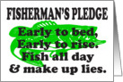 FISHERMAN’S PLEDGE - LARGE MOUTH BASS card