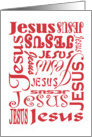 JESUS - PASTOR - MINISTER - PREACHER, CHAPLAIN card