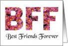 BFF - BEST FRIENDS FOREVER - PINK DAISIES card