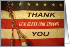 God Bless Our Troops card