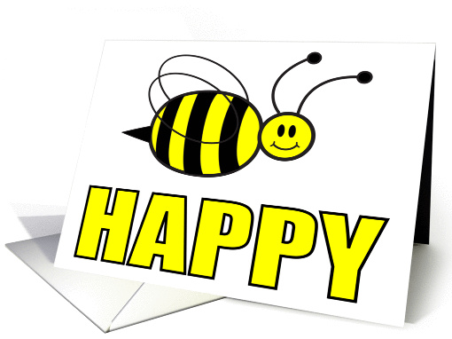 BEE HAPPY card (1009091)