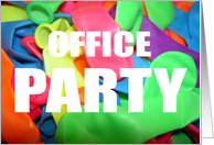 OFFICE/COMPANY PARTY - COLORFUL BALLOONS card