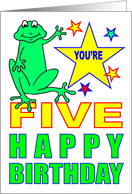 YOU'RE FIVE HAPPY...