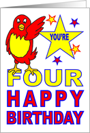 YOU'RE FOUR HAPPY...