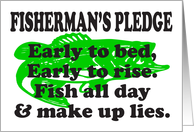 FISHERMAN’S PLEDGE - LARGE MOUTH BASS card