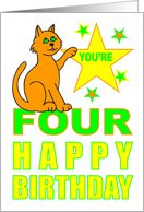 YOU'RE FOUR HAPPY...