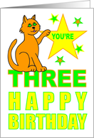 YOU'RE THREE HAPPY...