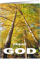 PRAISE GOD card