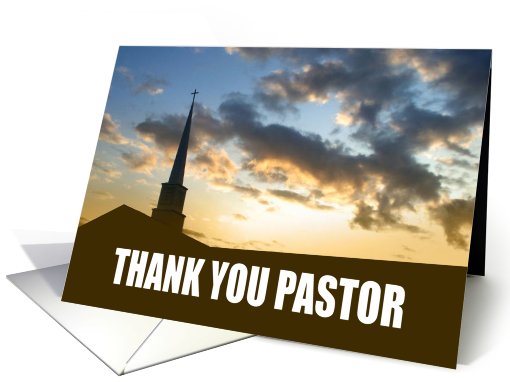 Thank You Pastor
 card (524141)