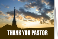 Thank You Pastor card