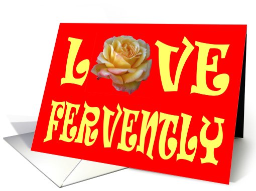 LOVE FERVENTLY card (546370)