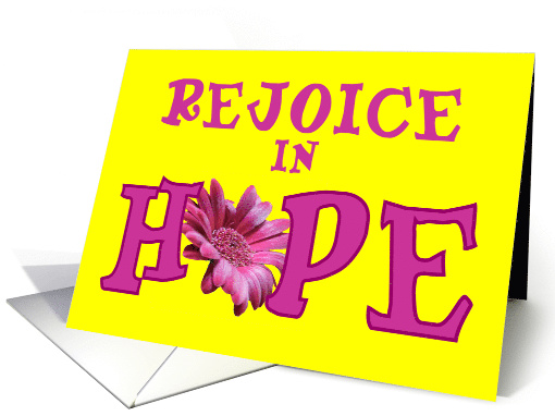 Rejoice In Hope
 card (546999)