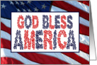 God Bless America card