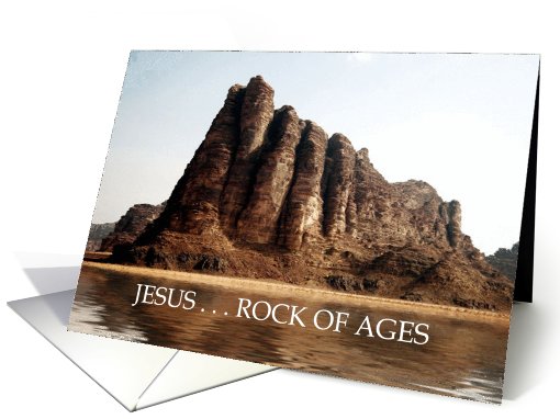 Jesus Rock Of Ages
 card (555627)