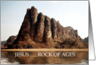 Jesus Rock Of Ages card