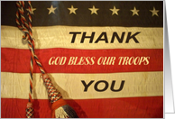 God Bless Our Troops card