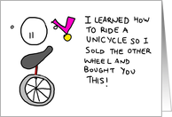 Unicycle card