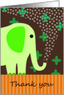 Cute Elephant Thank You card